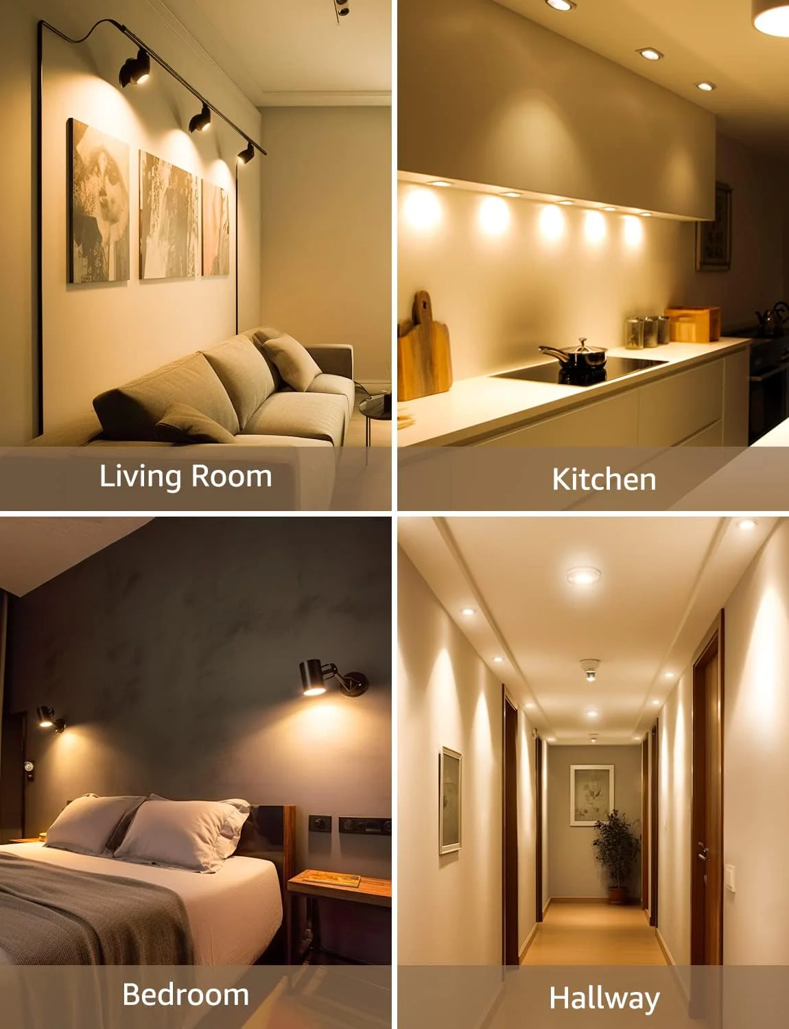 Lepro GU10 LED Bulbs, Warm White 2700K, 4W 345lm Energy Saving Light Bulbs, 50W GU10 Halogen Spotlight Bulbs Equivalent, 38° Narrow Beam, No Flickering, Non-dimmable, Pack of 10 - Image 4