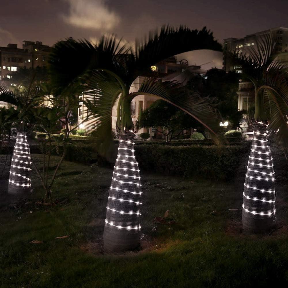 Lepro Outdoor Rope Lights with Timer, Low Voltage, Waterproof Outdoor String Lights Plug in, 10m 100 LED 8 Modes Daylight White Light Rope, Suit for Christmas, Garden, Landscape Lighting and More - Image 3