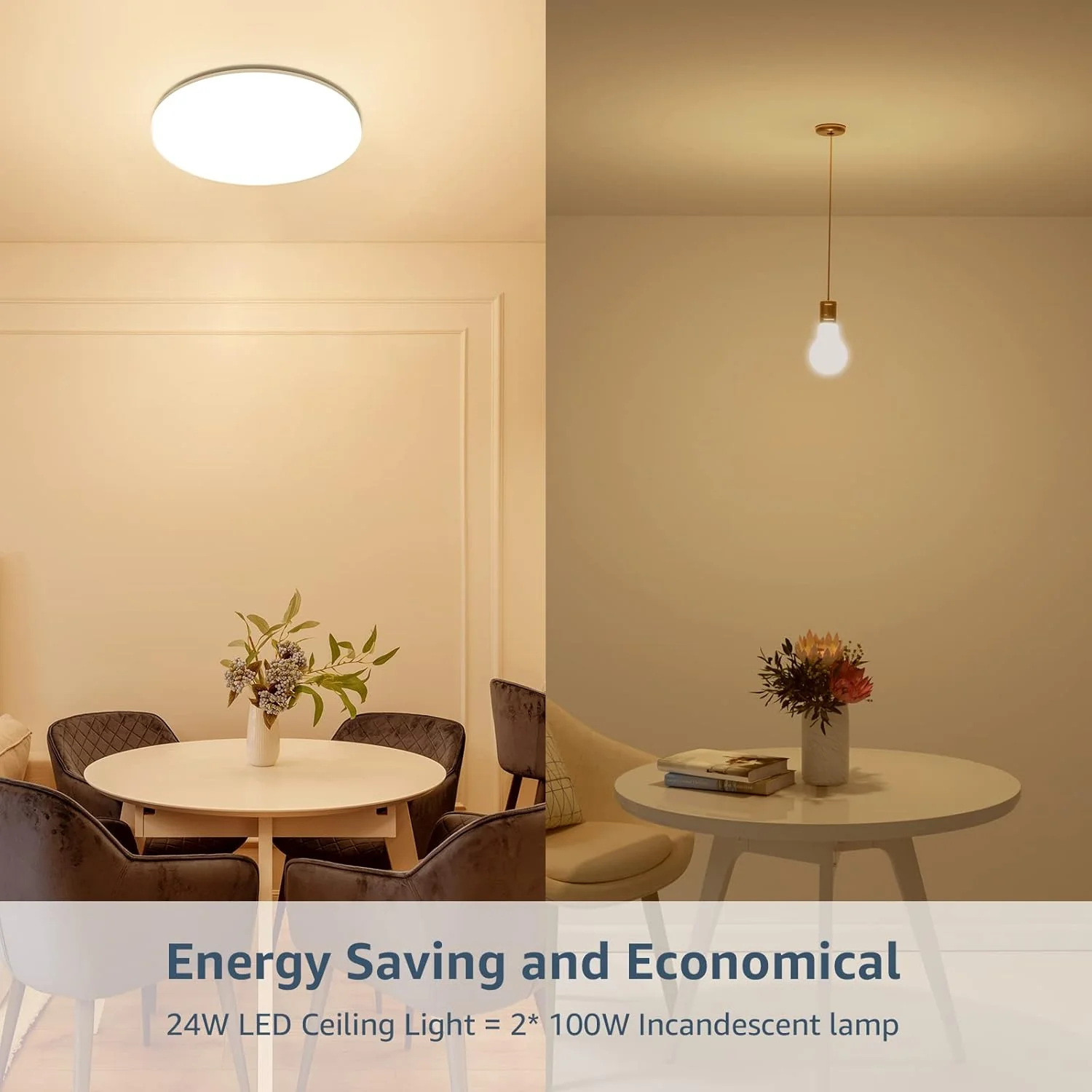 Lepro Bathroom Light Warm White, 15W 1500 Lumen Waterproof Ceiling Lights, 3000K, IP54, 100W Equivalent, Small, Modern, Round Ceiling Light for Kitchen, Toilet, Porch, Bedroom, Utility Room and More - Image 10