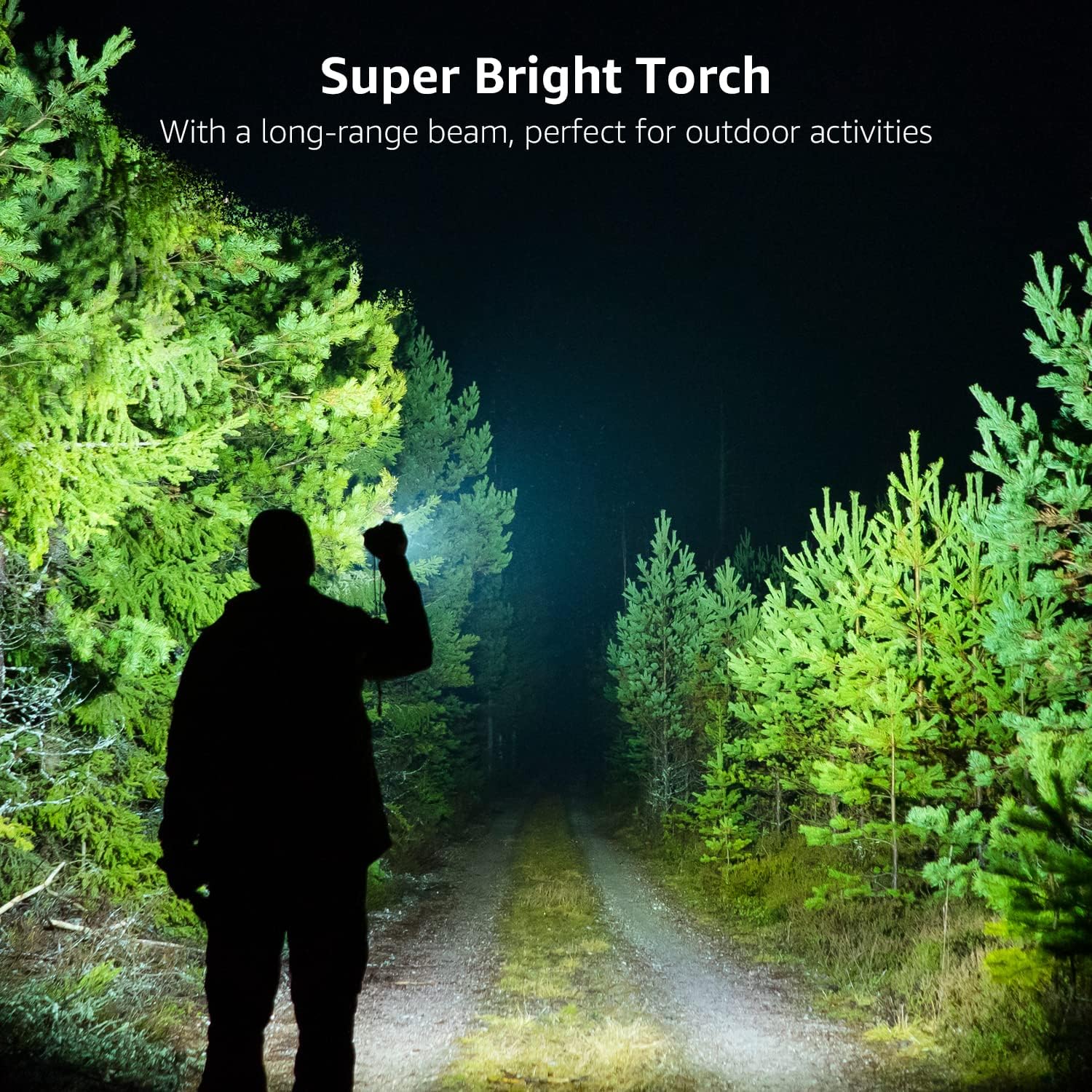 Lepro 2 Pack LED Torch Super Bright, LE2000 Powerful Flashlight, Powered by AAA Battery, Water Resistant, 5 Modes, Zoomable, Pocket Size, Lightweight, for Camping, Run, Dog Walking, Fathers Day Gift - Image 2