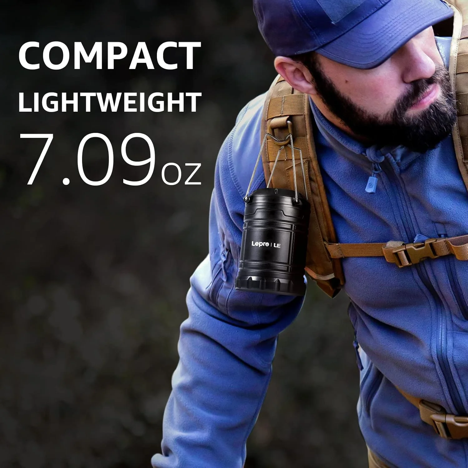 Lepro Camping Lights, Collapsible Camping Lantern Battery Powered, Portable Camping Light for Tents, AA Battery Operated, Battery Lanterns for Power Cuts, Emergency Lighting, Fishing, Pack of 2 - Image 2