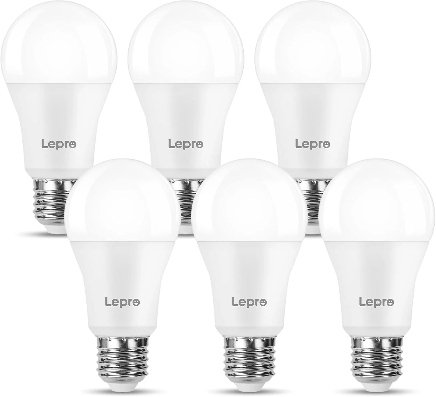 Lepro E27 Screw Bulbs 100W Equivalent, Warm White 2700K E27 LED Bulb, 13W 1520LM Edison Screw LED Light Bulb Super Bright, Energy Saving Light Bulbs, Non Dimmable, Pack of 6