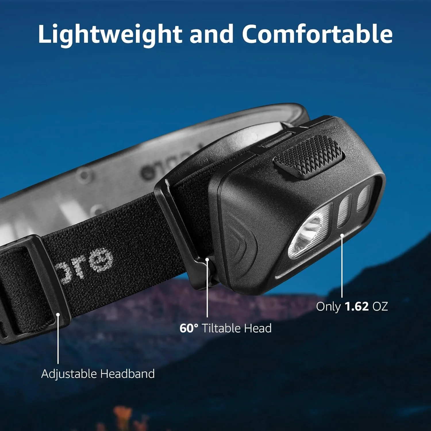 Lepro Head Torch Battery Powered, Lightweight LED Headlamp with 6 Lighting Modes, Waterproof, Super Bright Headlight for Cycling Running Camping for Kids Adults - Image 4