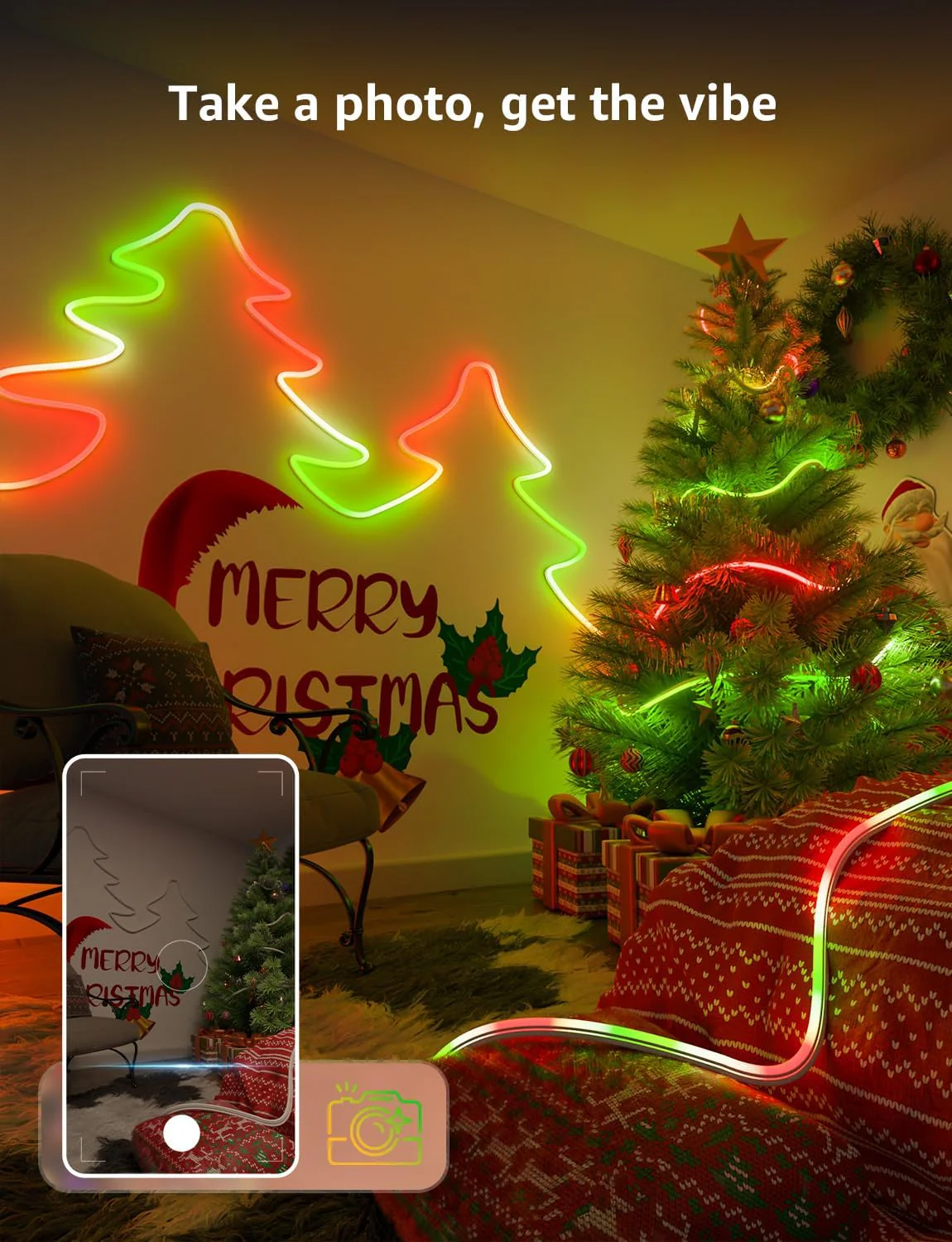 Lepro N1 AI Smart Rainbow Neon Light Strip 10M, 96 LEDs/M, Works with Alexa and Google Home, Music Sync, AI Lighting Design Assistant, IP65 LED Rope Light, MagicColor LED Lights, App & Voice Control - Image 8