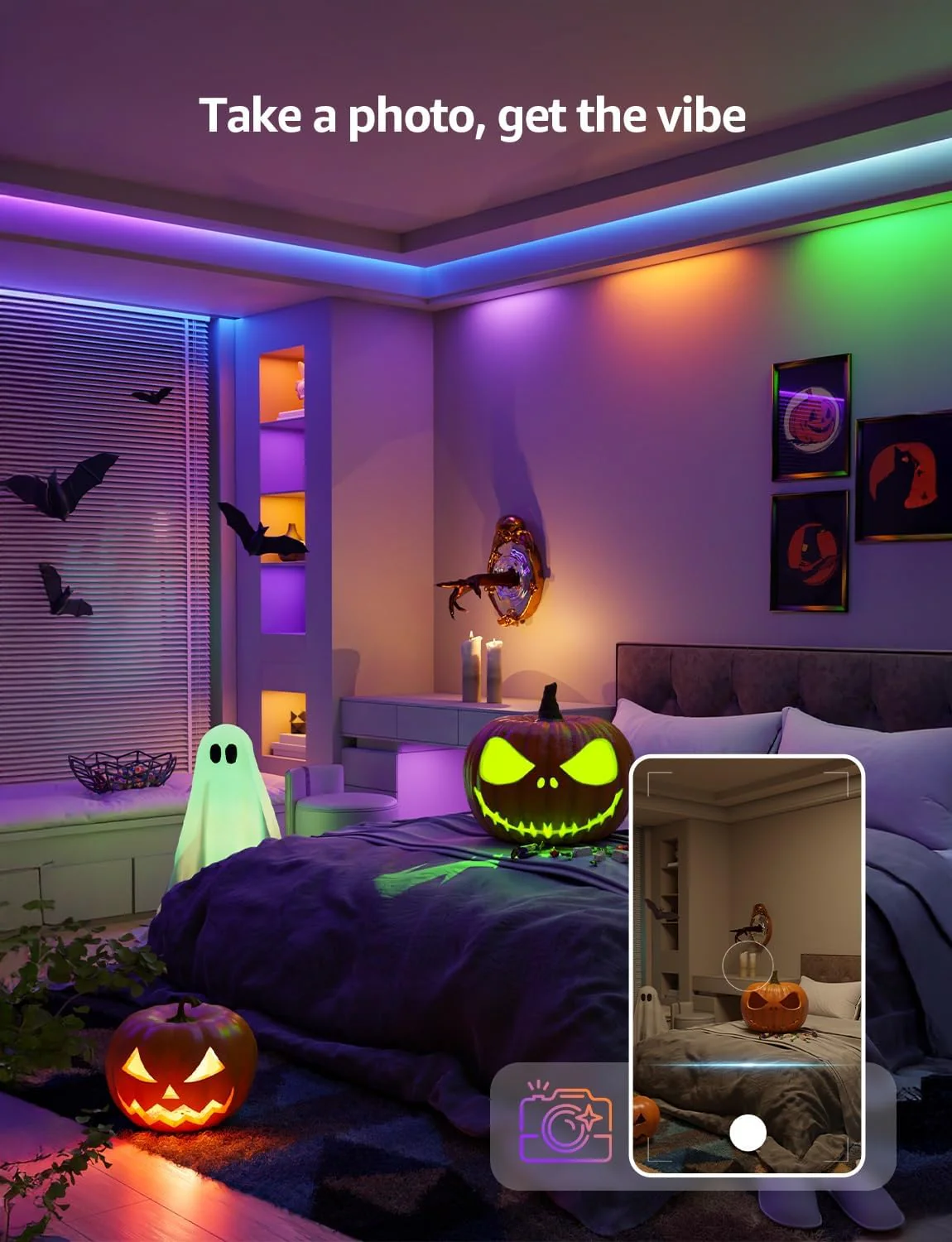 Lepro S1 AI Smart Rainbow LED Strip Light 15M one roll, App & Voice Control, Works with Alexa & Google Home, 30 LEDs/M, Music Sync, AI Lighting Design Assistant, MagicColor LED Lights for Bedroom - Image 7