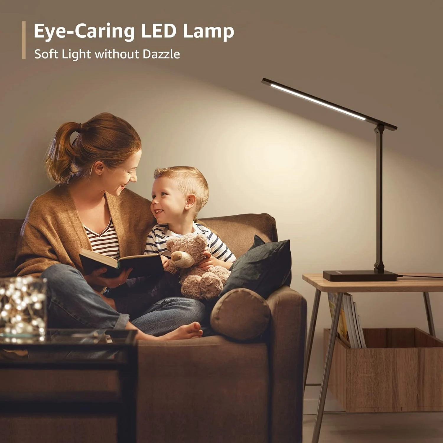 Lepro LED Desk Lamp, Desk Lamp with Power Adapter, 655lm, Desk Lamps Office with USB Charging Port, 5 Brightness Levels x 3 Colour Mode, Touch Control Daylight Lamp for Office, Nails, Study, Bedroom - Image 5