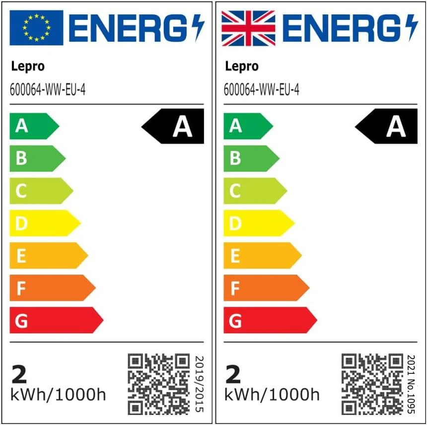 Lepro E14 Golf Ball Bulb Vintage, Ultra Efficient A-Rated, 2.2W = 40W, 470lm, Warm White 2700K, 50000H Lifespan, Small Edison Screw SES Bulb, Clear Filament, Glass, Pack of 4 - Image 10