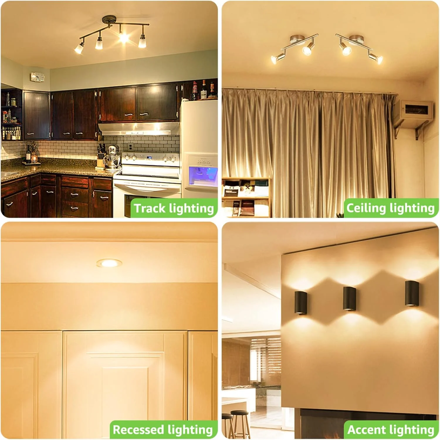 Lepro GU10 LED Bulbs, Warm White 2700K LED Light Bulbs, 35W Halogen Spotlight Equivalent, 3W Energy Saving GU10 Bulbs, 250lm, 100° Beam Angle, Non Dimmable, AC 220-240V, Pack of 5 - Image 3