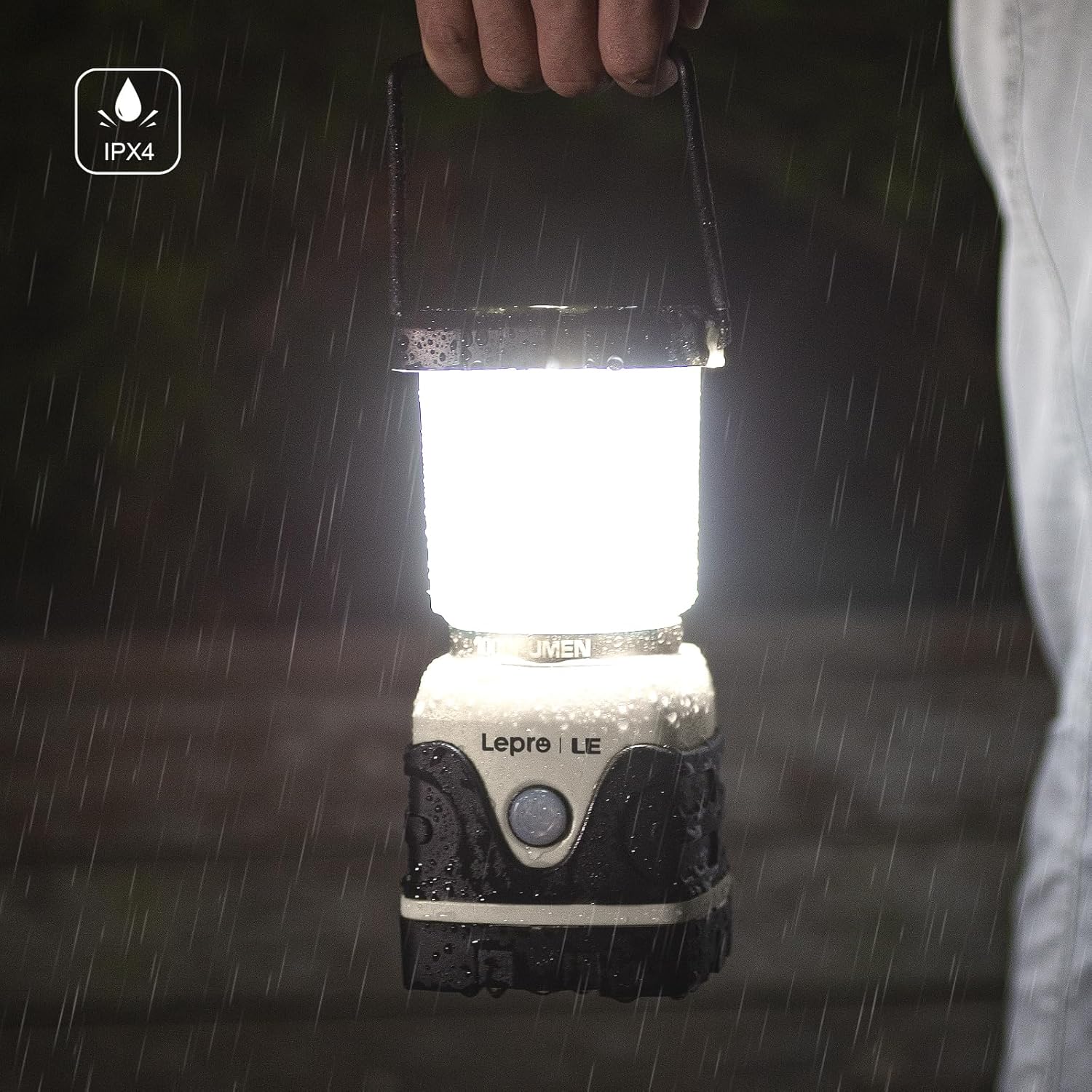 LE Camping Lantern, 1000 Lumen Camping Lights Battery Powered, Dimmable Warm White and Daylight Modes, Battery Lantern for Power Cuts, Emergency Lighting, Suit for Hiking, Fishing, Tents, etc. - Image 6