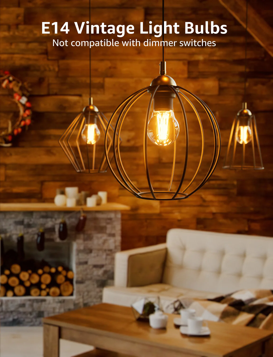 Lepro E14 LED Light Bulb A-Rated, Warm White 2700K, Ultra-efficient E14 Golf Ball Bulb P45 G45, 2.2W = 40W, 470lm, 50000H Lifespan, Small Edison Screw SES, Clear Filament, Vintage Glass[Energy Class A] - Image 9