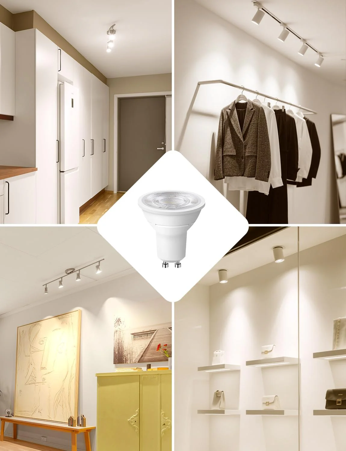Lepro GU10 LED Bulbs, Neutral White 4000K, A Energy Class, 360LM, 2W (50W Equivalent), 38¡« Beam Angle, 50000H Long Life, 96% Energy Saving Spotlight Bulb, Non-Dimmable, 2 Packs - Image 7