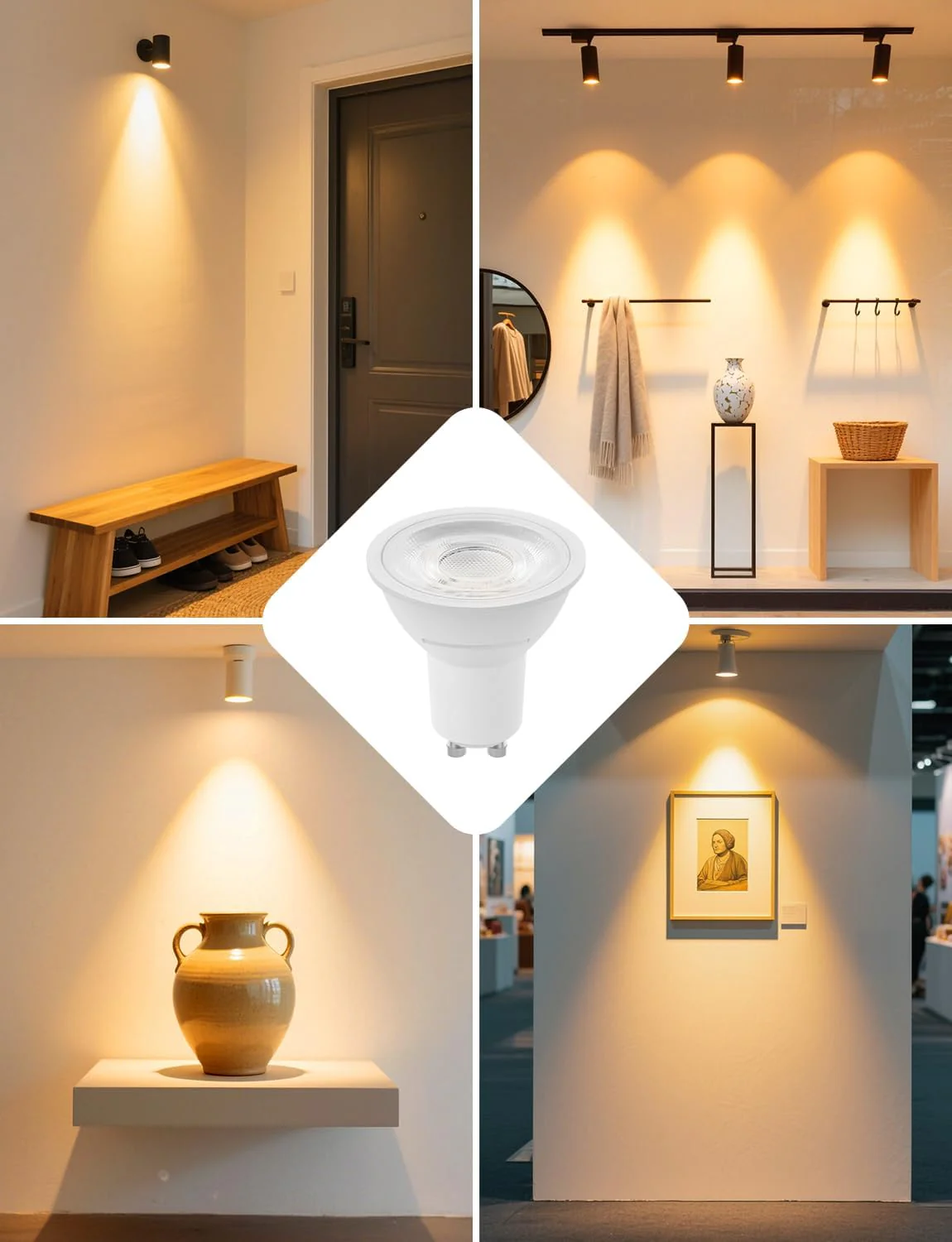 Lepro GU10 LED Bulbs, Warm White 2700K, 630LM, 6W (80W Equivalent), 38¡« Beam Angle, Energy Saving Spotlight Bulbs, Non-Dimmable, 8 Packs - Image 6