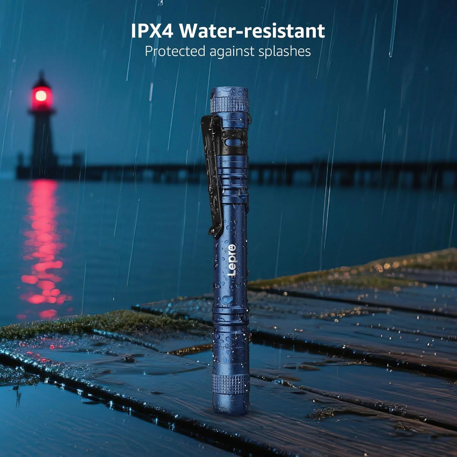 Lepro LED Torch Battery Powered, 2 Pack Pen Torch with Clip - Small Flightlight, 3 Modes, IP44 Waterproof for Inspection, Work, Repair and Nurses (Batteries Included), Blue - Image 4