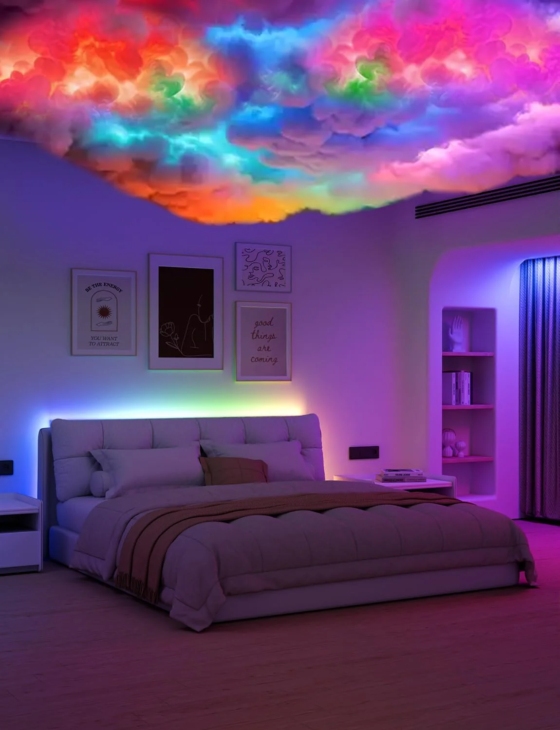 Lepro S2 AI Smart LED Strip Light 10M RGBW+IC, Works with Alexa, Google Assistant, Music Sync, 2400LM White Light, Personalized AI Lighting Designer, Zonal Colour Control LED Lights, App Voice Control - Image 8