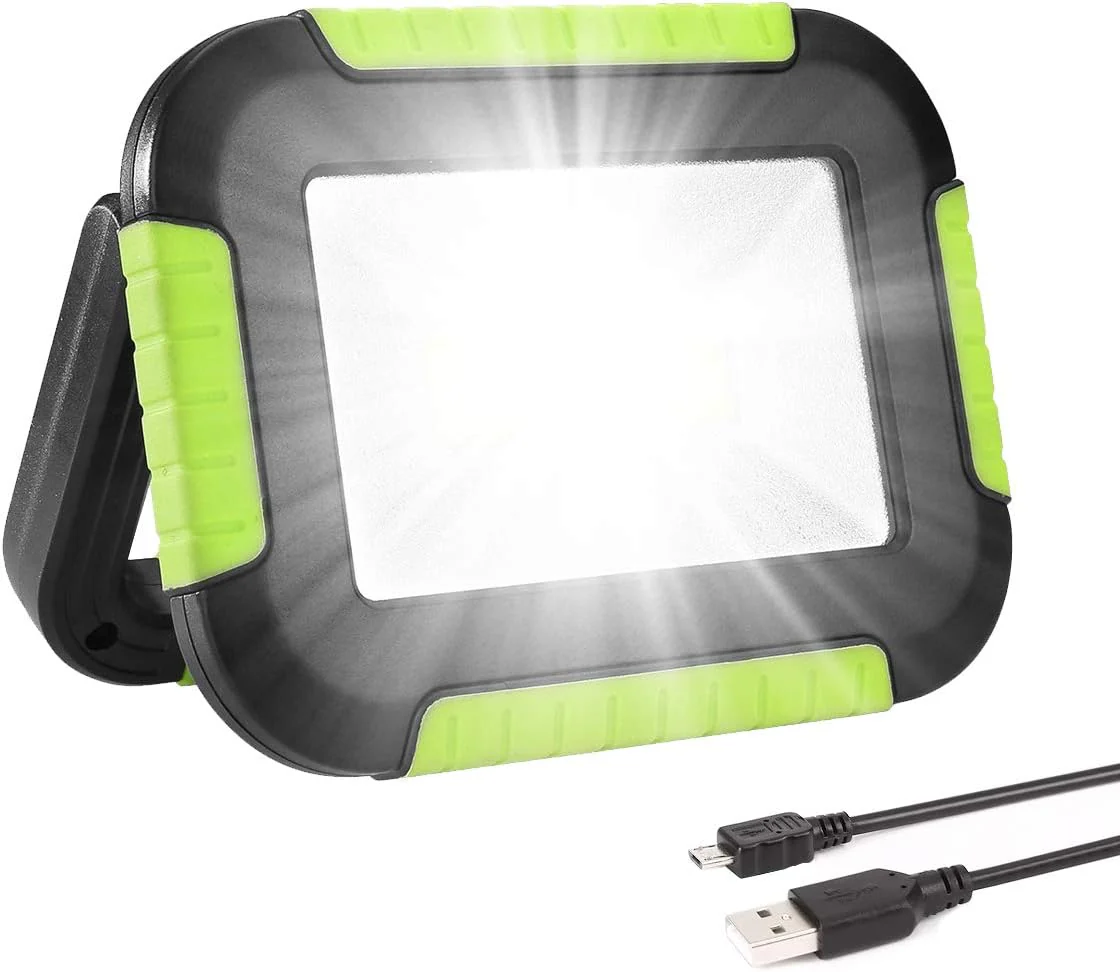 LE Camping Light Rechargeable, 1000 Lumen Portable Work Light Rechargeable, Bright Outdoor Camping Lantern with 4400mAh Power Bank, 3 Modes LED Floodlight for Emergency, Power Cuts, Tents and More