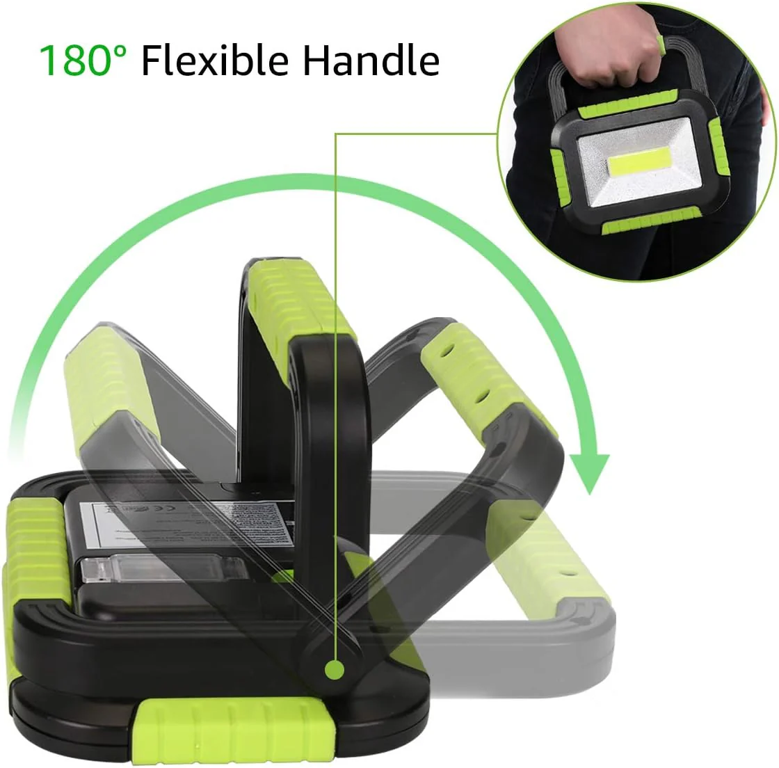 LE Camping Light Rechargeable, 1000 Lumen Portable Work Light Rechargeable, Bright Outdoor Camping Lantern with 4400mAh Power Bank, 3 Modes LED Floodlight for Emergency, Power Cuts, Tents and More - Image 4